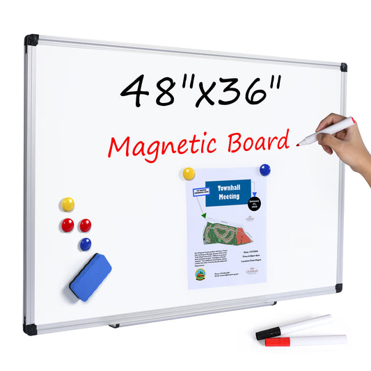magnetic whiteboard Dry Erase Board, Aluminum Frame White Board with magnets