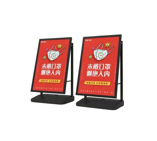 Outdoor water injection Portable Frame Double Sided Pavement Sign Sidewalk Sign Outdoor/Indoor Fill Water Plastic Pavement Sign poster Stand
